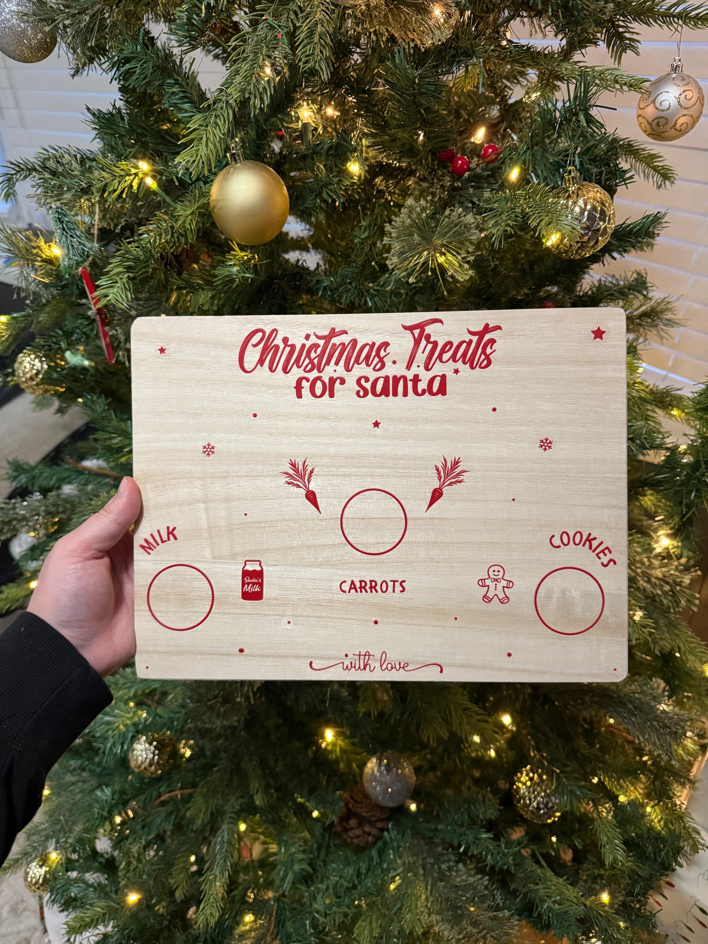 Christmas treats for Santa board