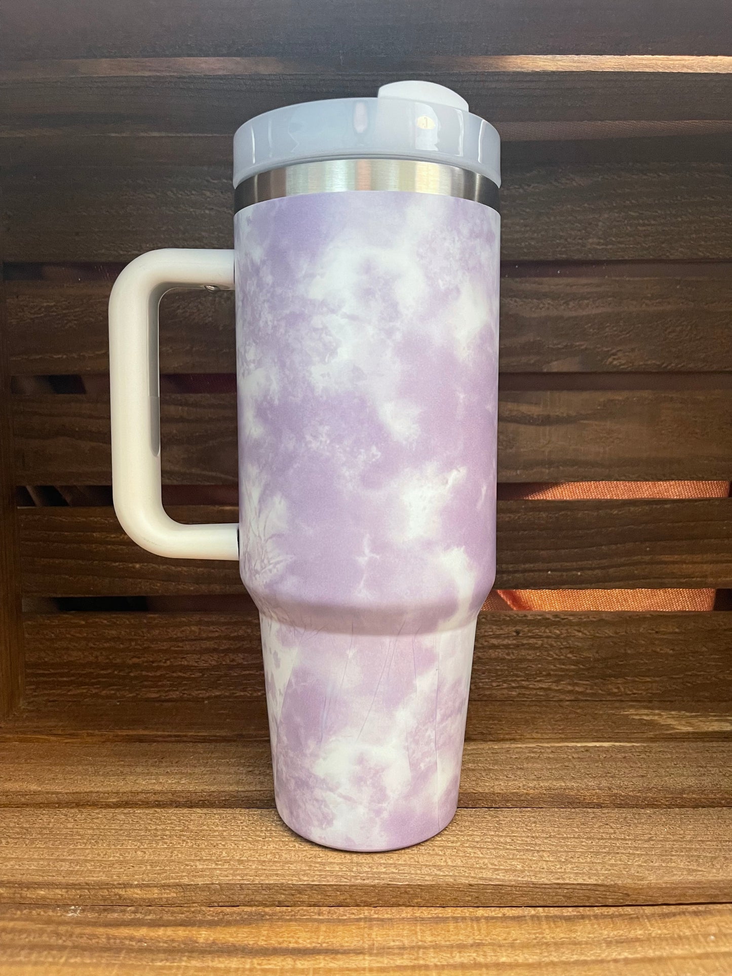 40oz purple tie-dye