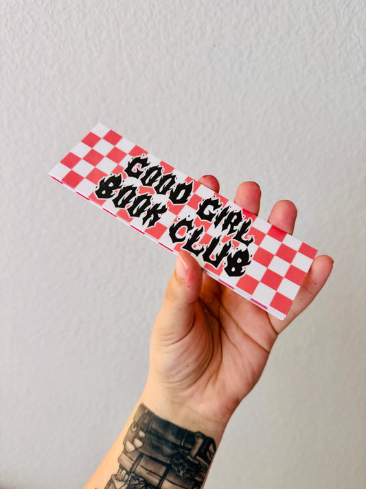 Bookmark- good girl book club (pink)