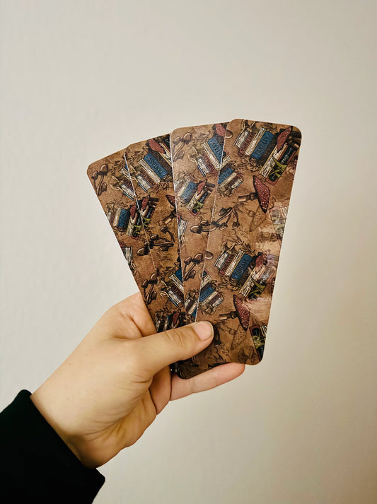 Bookmark- cottagecore bookstack