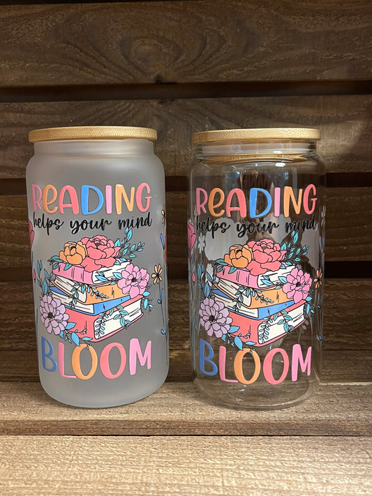 16oz reading helps your mind bloom